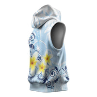 FSM Chuuk Constitution Day Sleeveless Hoodie Polynesian Curves Plumeria LT05 - Polynesian Pride