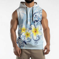 FSM Chuuk Constitution Day Sleeveless Hoodie Polynesian Curves Plumeria LT05 - Polynesian Pride
