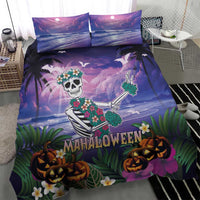 Happy Hulaween Bedding Set Mahaloween Skeleton Dancing LT05 - Polynesian Pride