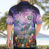 Happy Hulaween Hawaiian Shirt Mahaloween Skeleton Dancing LT05 - Polynesian Pride