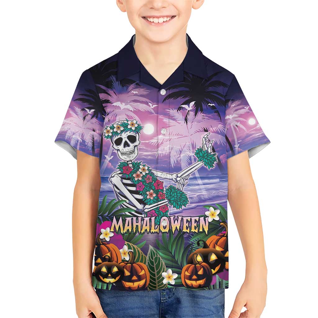 Happy Hulaween Hawaiian Shirt Mahaloween Skeleton Dancing LT05 - Polynesian Pride