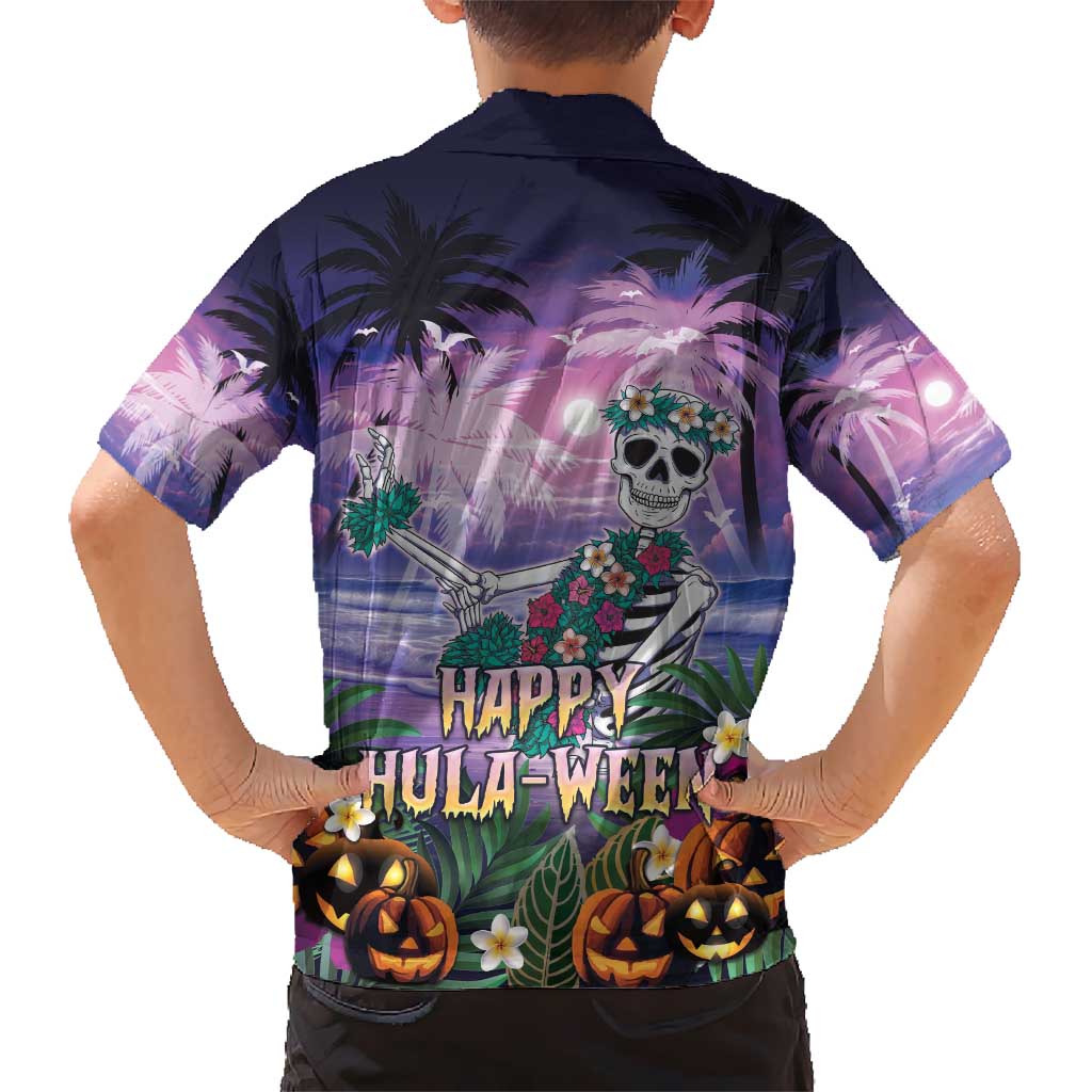 Happy Hulaween Hawaiian Shirt Mahaloween Skeleton Dancing LT05 - Polynesian Pride