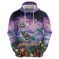Happy Hulaween Hoodie Mahaloween Skeleton Dancing LT05 - Polynesian Pride