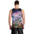 Happy Hulaween Men Tank Top Mahaloween Skeleton Dancing