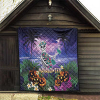 Happy Hulaween Quilt Mahaloween Skeleton Dancing LT05 - Polynesian Pride