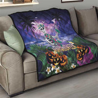 Happy Hulaween Quilt Mahaloween Skeleton Dancing LT05 - Polynesian Pride