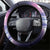 Happy Hulaween Steering Wheel Cover Mahaloween Skeleton Dancing