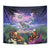 Happy Hulaween Tapestry Mahaloween Skeleton Dancing