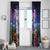 Happy Hulaween Window Curtain Mahaloween Skeleton Dancing