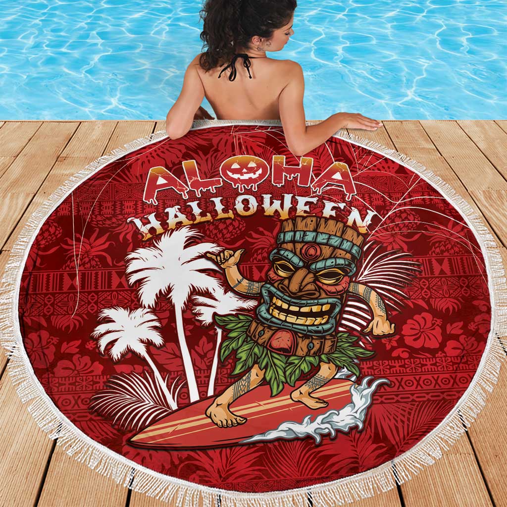 Aloha Halloween Beach Blanket Skeleton Surfing LT05 - Polynesian Pride