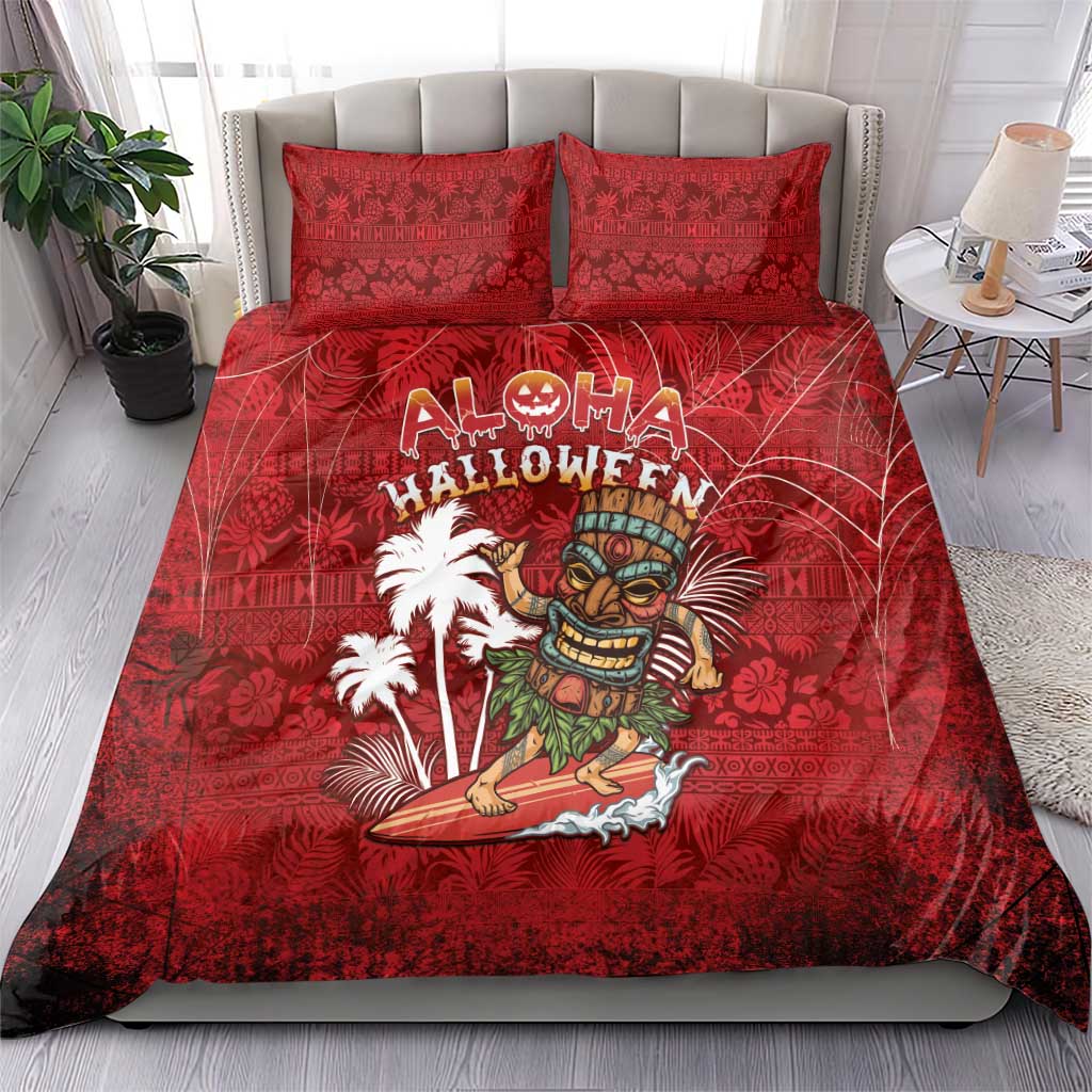 Aloha Halloween Bedding Set Skeleton Surfing LT05 - Polynesian Pride