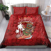 Aloha Halloween Bedding Set Skeleton Surfing LT05 - Polynesian Pride