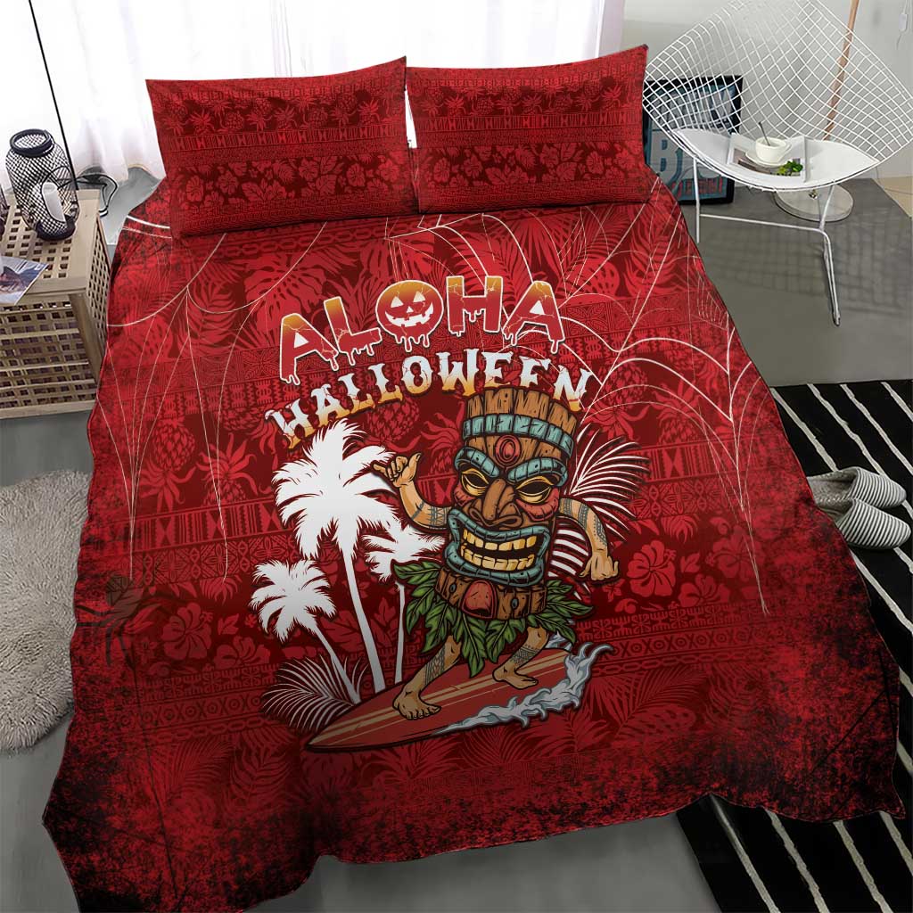 Aloha Halloween Bedding Set Skeleton Surfing LT05 - Polynesian Pride