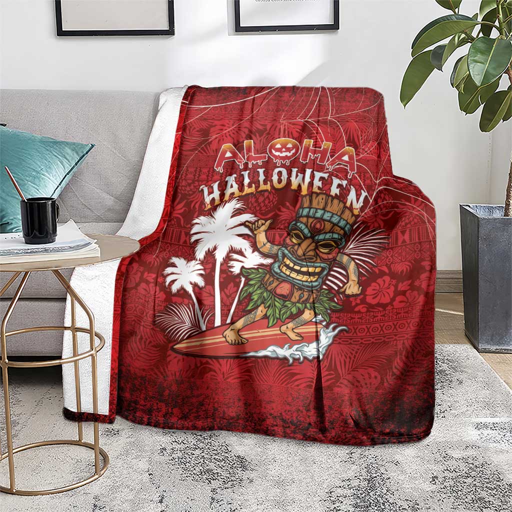 Aloha Halloween Blanket Skeleton Surfing LT05 - Polynesian Pride