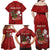 Personalised Aloha Halloween Family Matching Off Shoulder Maxi Dress and Hawaiian Shirt Skeleton Surfing