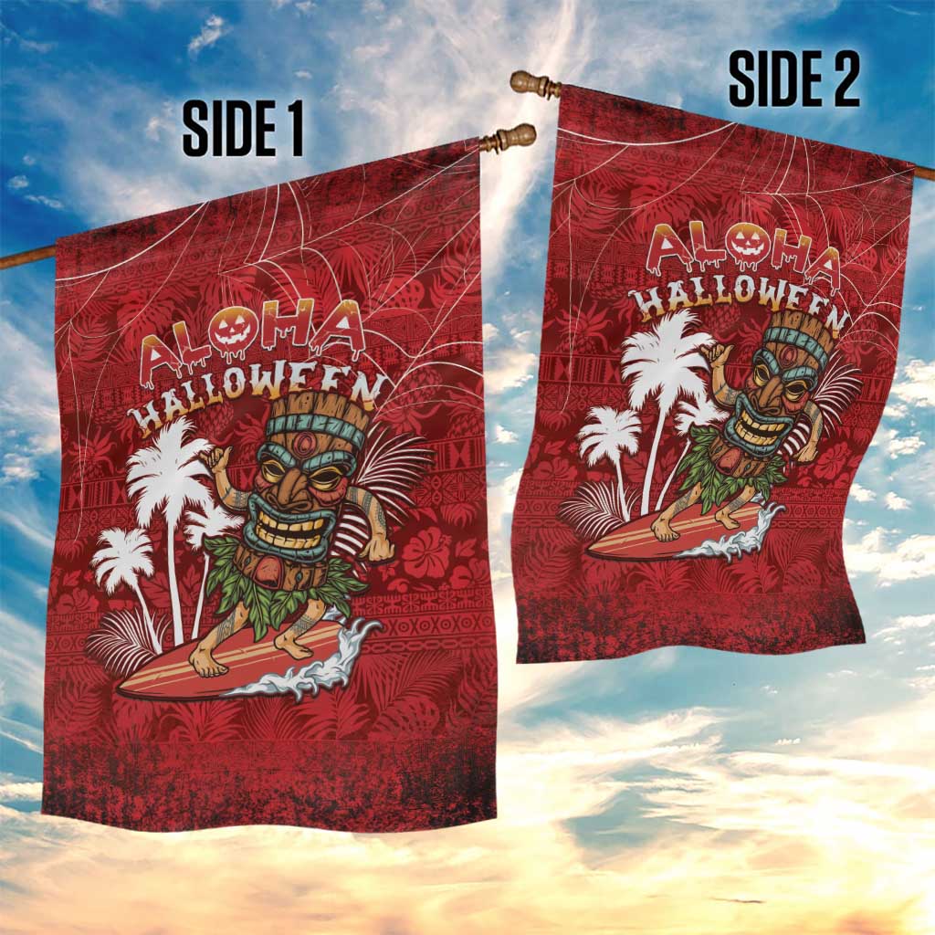 Aloha Halloween Garden Flag Skeleton Surfing LT05 - Polynesian Pride