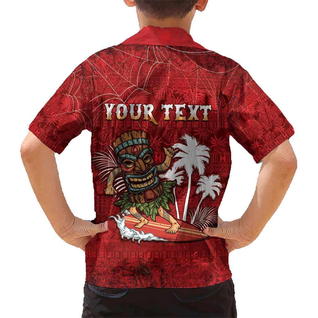 Personalised Aloha Halloween Hawaiian Shirt Skeleton Surfing LT05 - Polynesian Pride