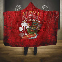 Aloha Halloween Hooded Blanket Skeleton Surfing LT05 - Polynesian Pride