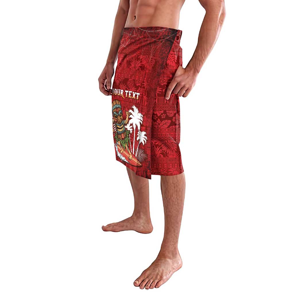 Personalised Aloha Halloween Lavalava Skeleton Surfing LT05 - Polynesian Pride