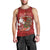 Personalised Aloha Halloween Men Tank Top Skeleton Surfing