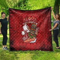 Aloha Halloween Quilt Skeleton Surfing LT05 - Polynesian Pride