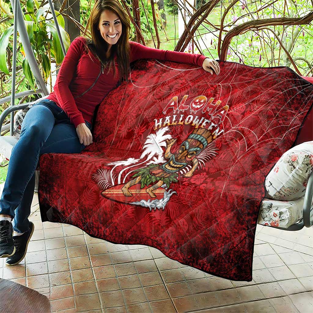 Aloha Halloween Quilt Skeleton Surfing LT05 - Polynesian Pride