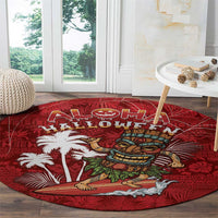 Aloha Halloween Round Carpet Skeleton Surfing LT05 - Polynesian Pride