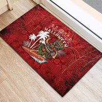 Aloha Halloween Rubber Doormat Skeleton Surfing LT05 - Polynesian Pride