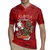 Personalised Aloha Halloween Rugby Jersey Skeleton Surfing LT05 - Polynesian Pride