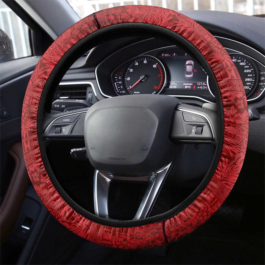 Aloha Halloween Steering Wheel Cover Skeleton Surfing LT05 - Polynesian Pride