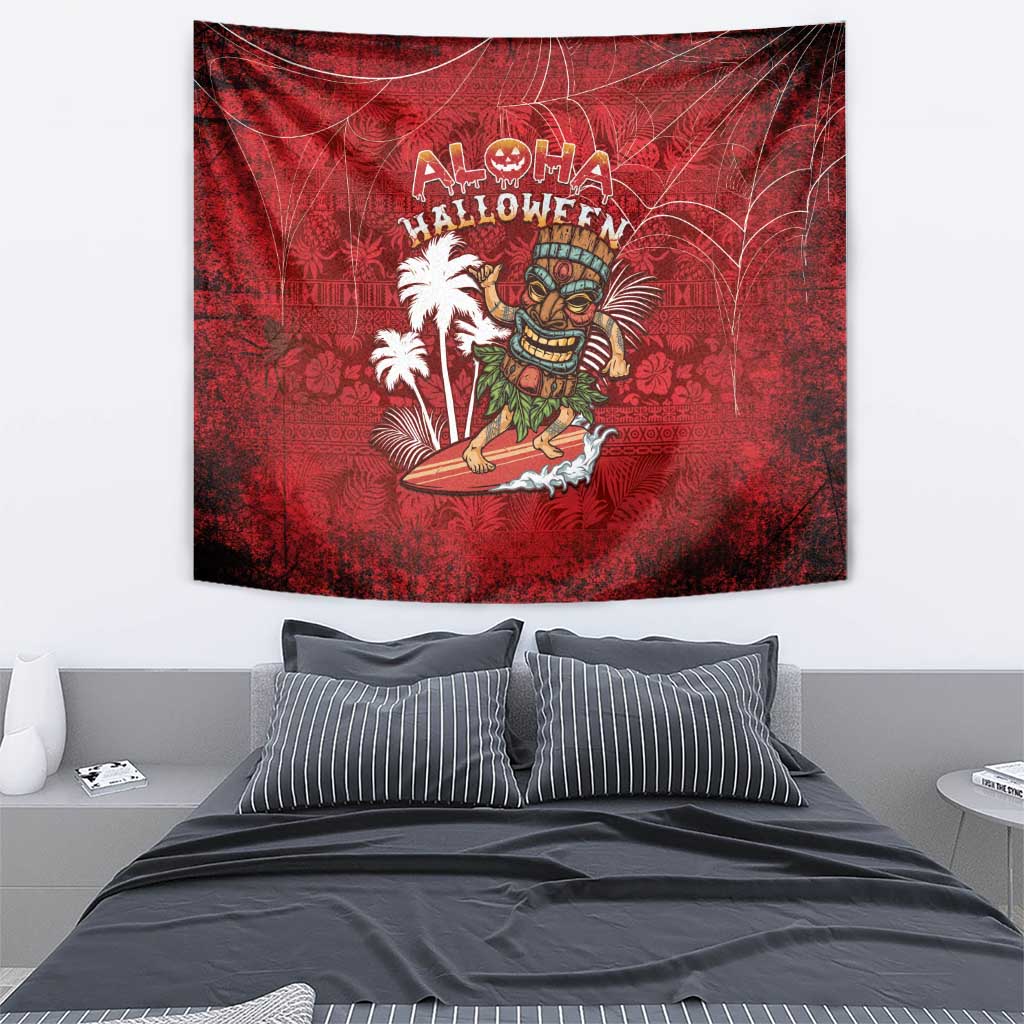 Aloha Halloween Tapestry Skeleton Surfing LT05 - Polynesian Pride