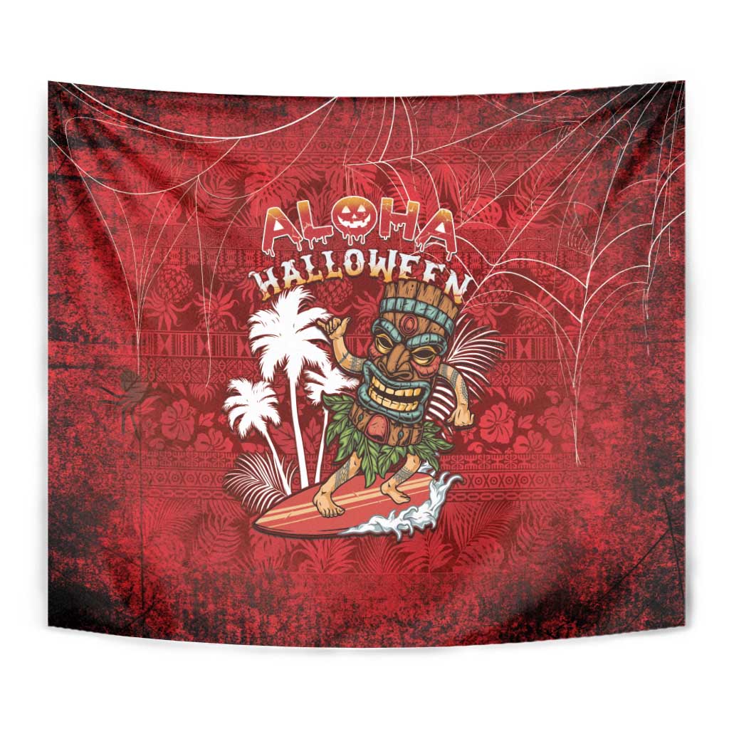 Aloha Halloween Tapestry Skeleton Surfing LT05 - Polynesian Pride