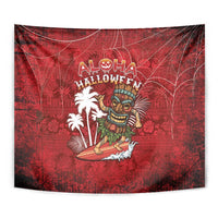Aloha Halloween Tapestry Skeleton Surfing LT05 - Polynesian Pride