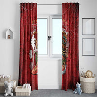 Aloha Halloween Window Curtain Skeleton Surfing LT05 - Polynesian Pride