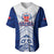 Custom Samoa Rugby Baseball Jersey 2023 Pacific Championships Polynesian Pattern LT05 Blue - Polynesian Pride