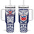 Custom Samoa Rugby Tumbler With Handle 2023 Pacific Championships Polynesian Pattern