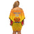 Custom Papua New Guinea Rugby Family Matching Off Shoulder Short Dress and Hawaiian Shirt 2023 Pacific Championships The Kumuls LT05 - Polynesian Pride