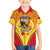 Custom Papua New Guinea Rugby Family Matching Off Shoulder Short Dress and Hawaiian Shirt 2023 Pacific Championships The Kumuls LT05 Son's Shirt Yellow - Polynesian Pride