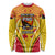 Custom Papua New Guinea Rugby Long Sleeve Shirt 2023 Pacific Championships The Kumuls LT05 Unisex Yellow - Polynesian Pride