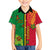 Personalised Vanuatu Happy Unity Day Family Matching Short Sleeve Bodycon Dress and Hawaiian Shirt Polynesian Plumeria LT05 Son's Shirt Red - Polynesian Pride