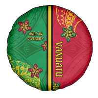 Vanuatu Happy Unity Day Spare Tire Cover Polynesian Plumeria LT05 - Polynesian Pride