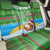 Cook Islands Christmas Back Car Seat Cover Coconut Santa Beach Style