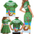 Personalised Cook Islands Christmas Family Matching Short Sleeve Bodycon Dress and Hawaiian Shirt Coconut Santa Beach Style LT05 - Polynesian Pride