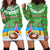 Personalised Cook Islands Christmas Hoodie Dress Coconut Santa Beach Style LT05 - Polynesian Pride