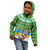 Personalised Cook Islands Christmas Kid Hoodie Coconut Santa Beach Style LT05 - Polynesian Pride