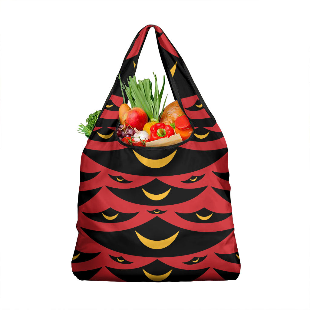 Hawaii Ahu Ula Inspired Grocery Bag Red Version LT05 1-pack One Size Red - Polynesian Pride