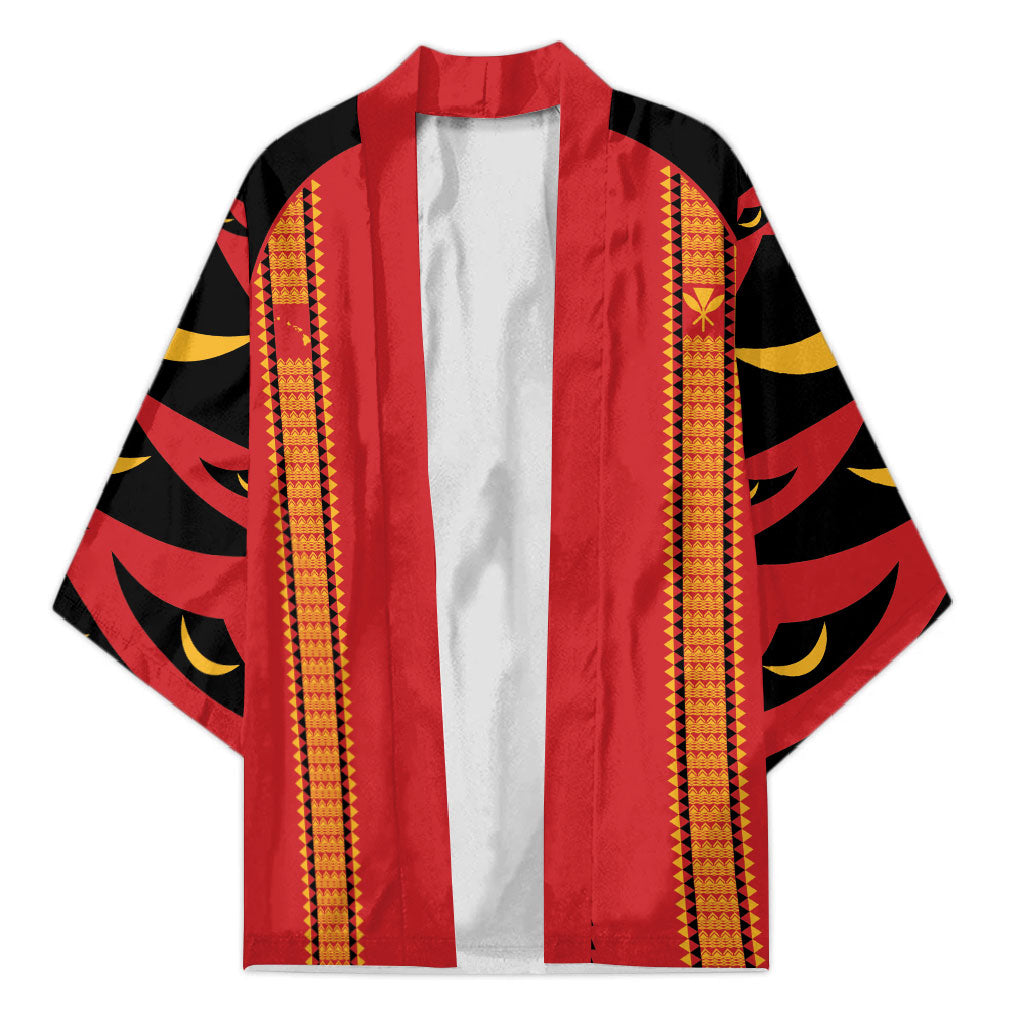 Hawaii Ahu Ula Inspired Kimono Red Version LT05 Unisex Red - Polynesian Pride