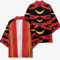Hawaii Ahu Ula Inspired Kimono Red Version LT05 - Polynesian Pride