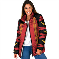 Hawaii Ahu Ula Inspired Padded Jacket Red Version LT05 Women Red - Polynesian Pride
