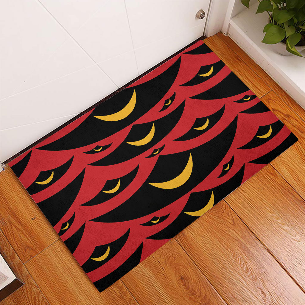 Hawaii Ahu Ula Inspired Rubber Doormat Red Version LT05 - Polynesian Pride